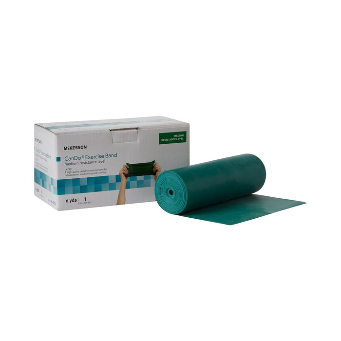 McKesson-169-5213 Exercise Resistance Band CanDo Green 5 Inch X 6 Yard Medium Resistance