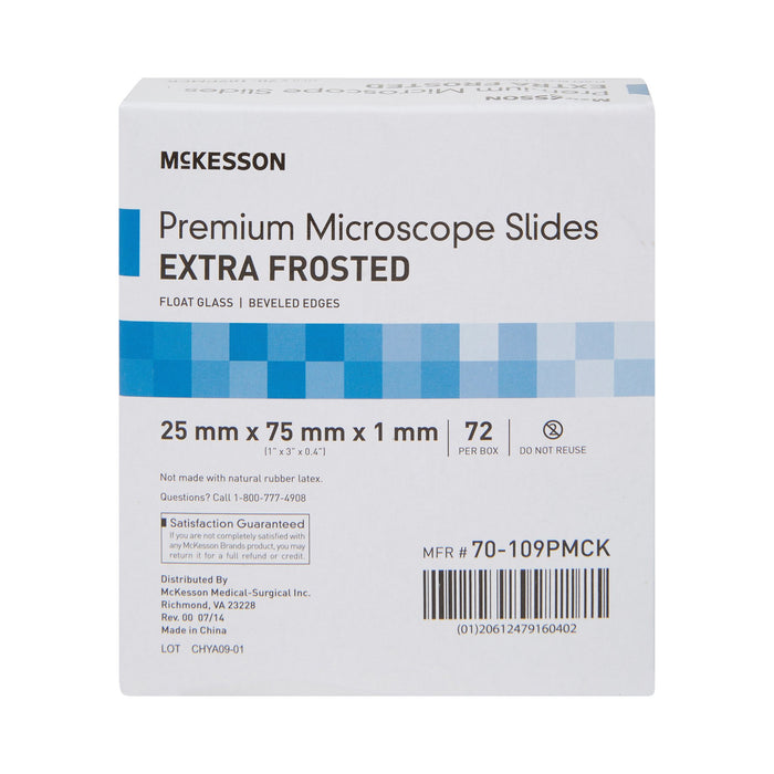 McKesson-70-109PMCK Microscope Slide 25 X 75 X 1 mm Extra-Frosted End
