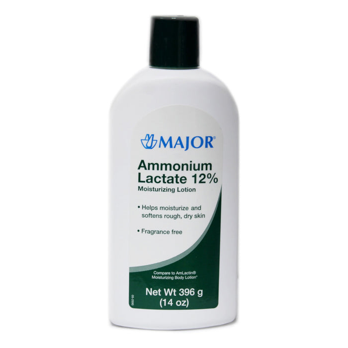Major Pharmaceuticals-00904598463 Hand and Body Moisturizer Major Ammonium Lactate 14 oz. Bottle Unscented Lotion