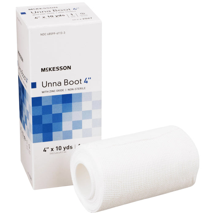 McKesson-2067 Unna Boot 4 Inch X 10 Yard Cotton Zinc Oxide NonSterile
