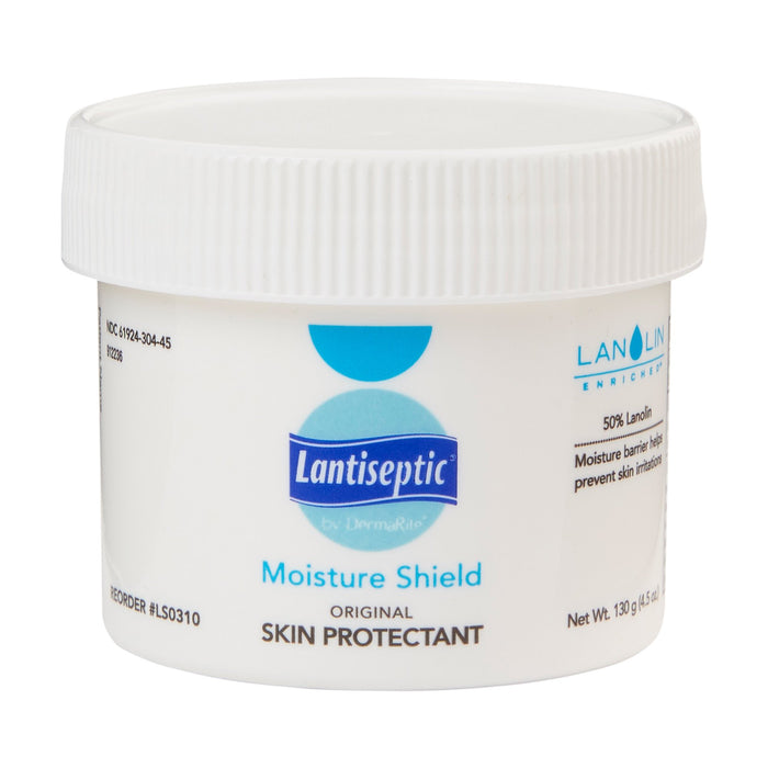 DermaRite Industries-LS0310 Skin Protectant Lantiseptic Moisture Shield 4.5 oz. Jar Lanolin Scent Ointment