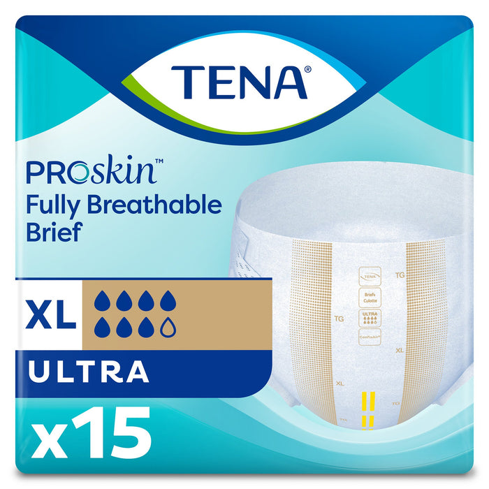 Essity HMS North America Inc-68010 Unisex Adult Incontinence Brief TENA ProSkin Ultra X-Large Disposable Heavy Absorbency