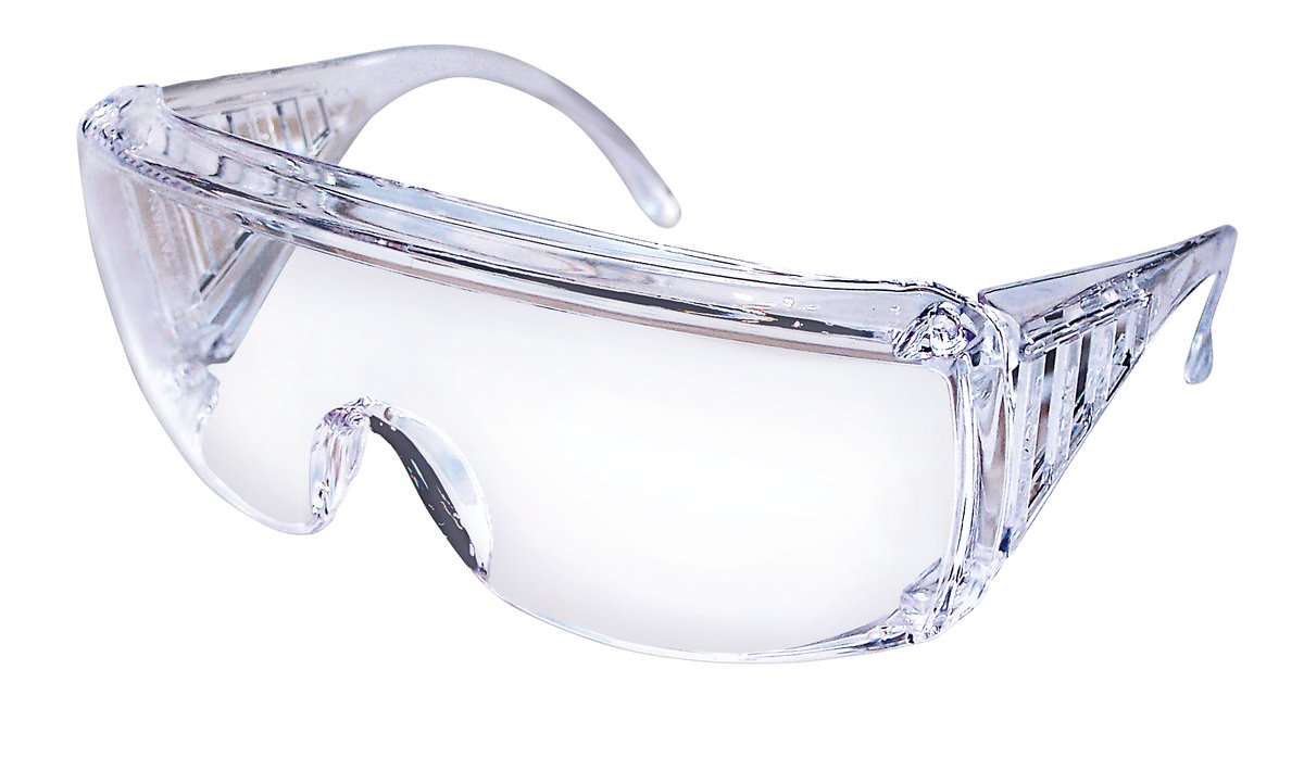 MCR Safety / Crews Inc-9800 Safety Glasses Yukon Wraparound Clear Tint Polycarbonate Lens Clear Frame Over Ear One Size Fits Most