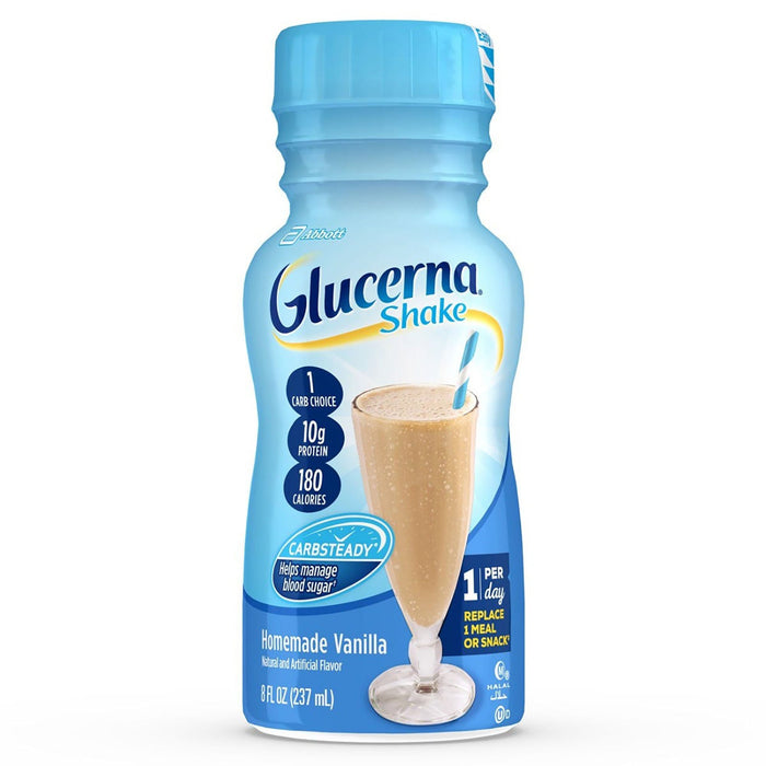 Abbott Nutrition-57801 Oral Supplement Glucerna Shake Vanilla Flavor Ready to Use 8 oz. Bottle