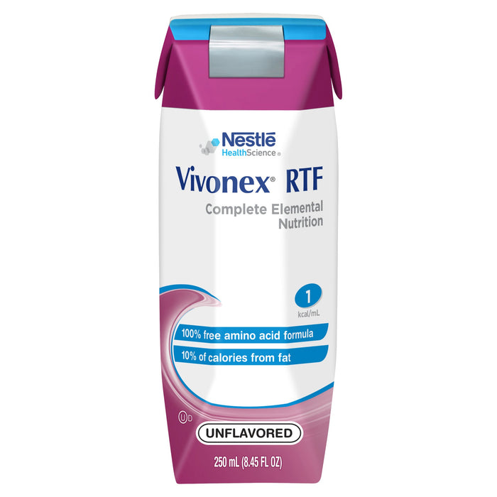 Nestle Healthcare Nutrition-10043900362509 Tube Feeding Formula Vivonex RTF 8.45 oz. Carton Ready to Use Unflavored Adult