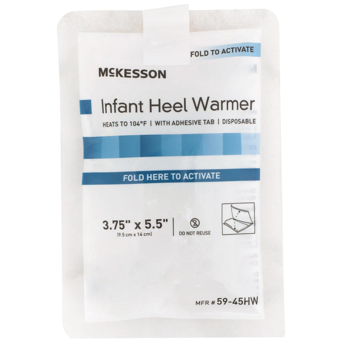 McKesson-59-45HW Instant Infant Heel Warmer Heel One Size Fits Most Nylon Cover / Polyethylene Disposable