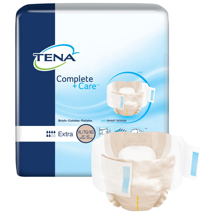 Essity HMS North America Inc-69980 Unisex Adult Incontinence Brief TENA Complete + Care Extra X-Large Disposable Moderate Absorbency