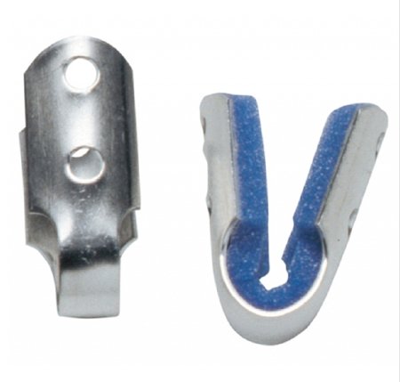 DJO-79-71905 Finger Splint ProCare Medium Without Fastening Left or Right Hand Blue / Silver