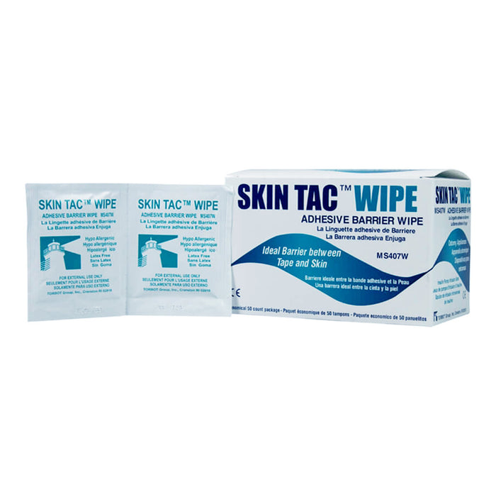 Torbot Group-MS407-W Skin Barrier Wipe Skin Tac 78 to 82% Strength Isopropyl Alcohol Individual Packet NonSterile