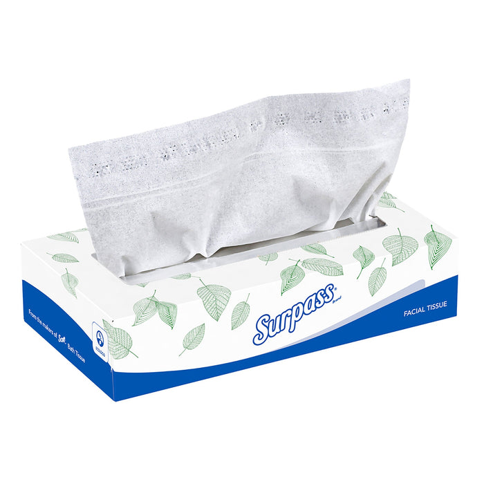 Kimberly Clark-21340 Surpass* Facial Tissue White 8 X 8-2/5 Inch 100 Count