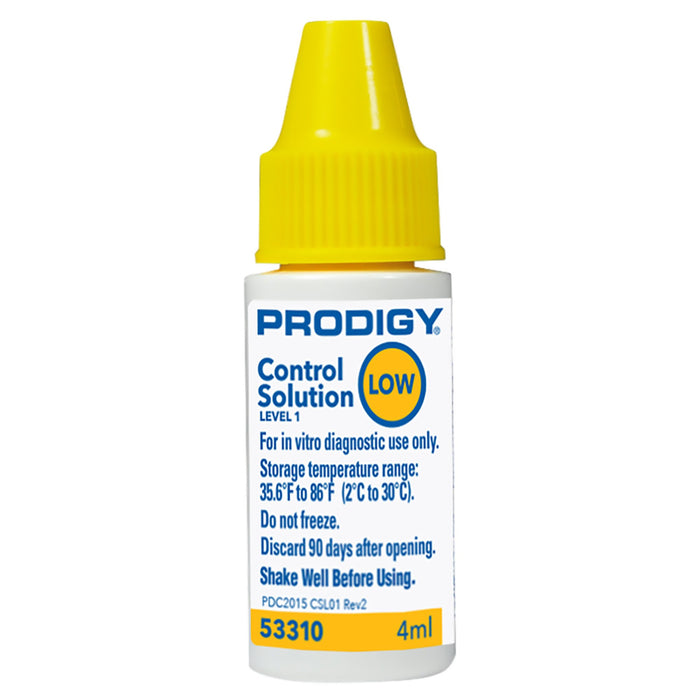 Prodigy Diabetes Care-53310 Blood Glucose Control Solution Blood Glucose Testing 4 mL Low Level
