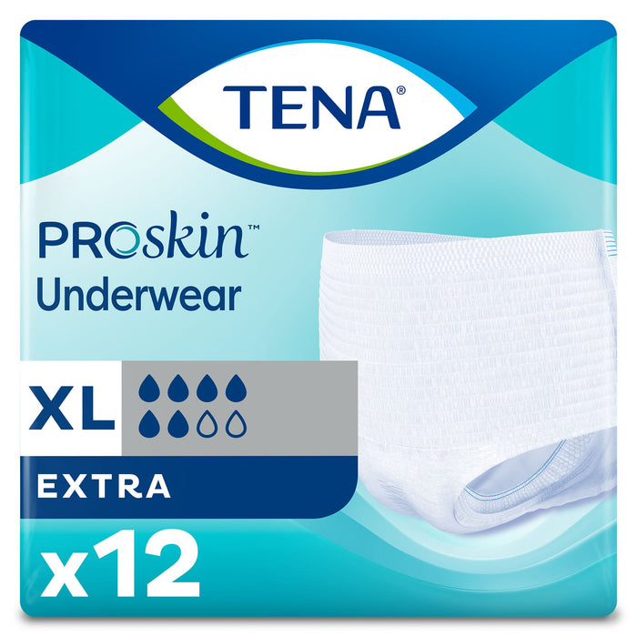 Essity HMS North America Inc-72425 Unisex Adult Absorbent Underwear TENA ProSkin Extra Protective Pull On with Tear Away Seams X-Large Disposable Moderate Absorbency