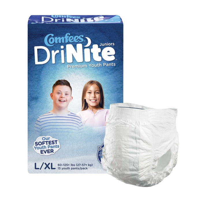 Attends Healthcare Products-CMF-YLXL Unisex Youth Absorbent Underwear Comfees DriNite Juniors Pull On with Tear Away Seams Large / X-Large Disposable Heavy Absorbency