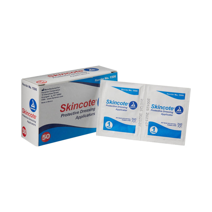 Dynarex-1506 Skin Barrier Wipe Skincote 70% Strength Isopropyl Alcohol Individual Packet NonSterile