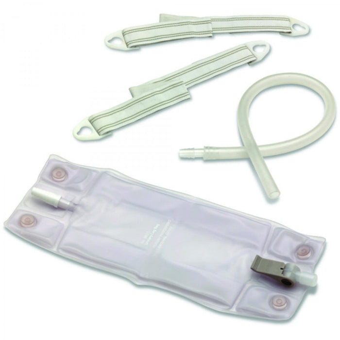 Hollister-9655 Urinary Leg Bag Kit Hollister Anti-Reflux Valve Sterile Fluid Path 900 mL Vinyl