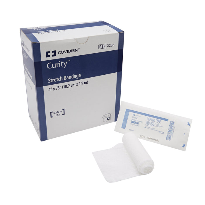 Cardinal-2236 Conforming Bandage Curity Cotton / Polyester 1-Ply 4 X 75 Inch Roll Shape Sterile