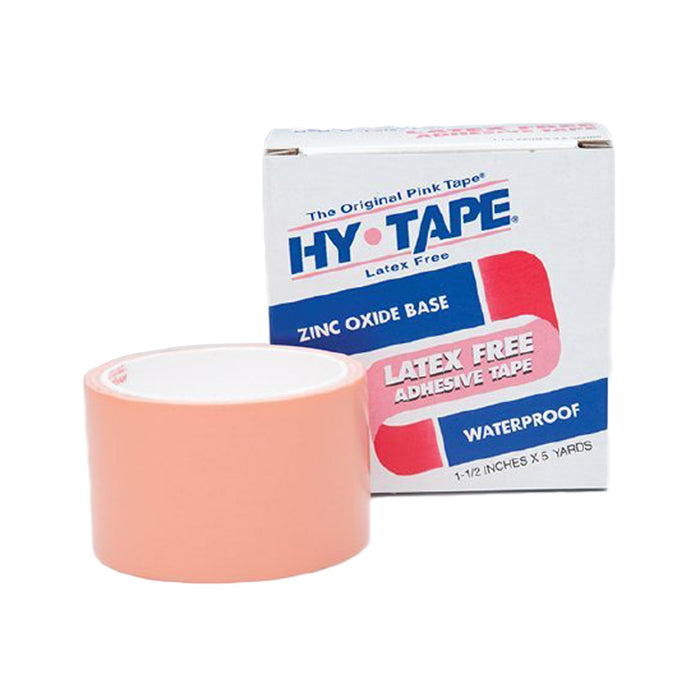 Hy-Tape International-120BLF Medical Tape Hy-Tape Waterproof Zinc Oxide Adhesive 2 Inch X 5 Yard Pink NonSterile