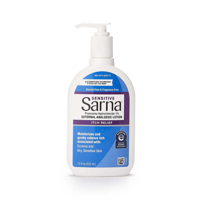 Emerson Healthcare-30316023075 Itch Relief Sarna Sensitive 1% Strength Lotion 7.5 oz. Bottle