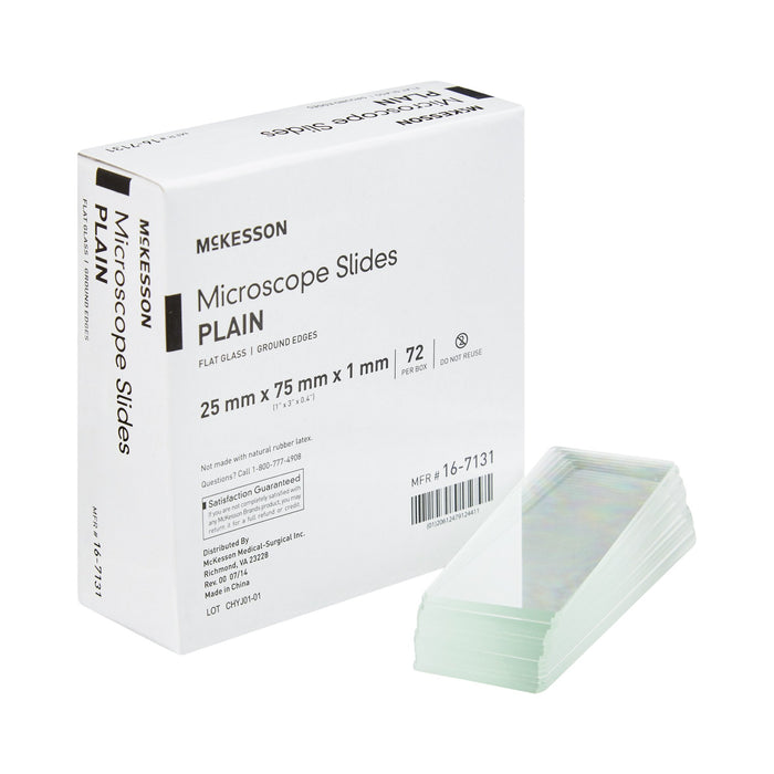 McKesson-16-7131 Microscope Slide 1 X 3 Inch X 1 mm Plain