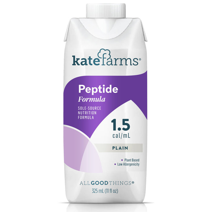 Kate Farms-851823006379 Oral Supplement / Tube Feeding Formula Kate Farms Peptide 1.5 Plain Flavor Ready to Use 11 oz. Carton
