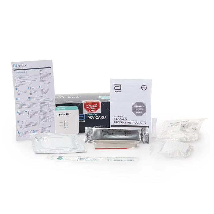 Abbott Rapid Dx North America LLC-430122 Rapid Test Kit BinaxNOW Infectious Disease Immunoassay Respiratory Syncytial Virus Test (RSV) Nasopharyngeal Swab / Nasal Wash Sample 22 Tests CLIA Waived
