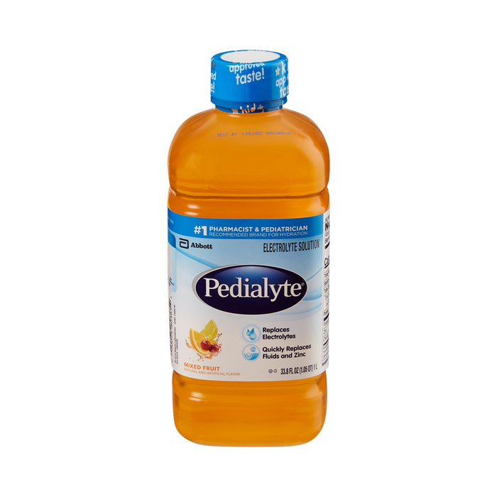 Abbott Nutrition-00365 Oral Electrolyte Solution Pedialyte Mixed Fruit Flavor 33.8 oz.