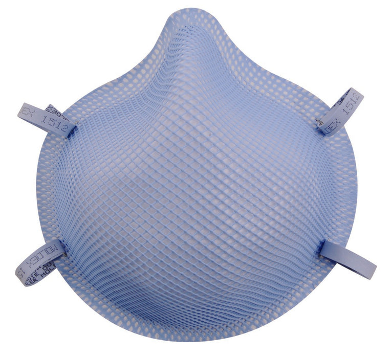 Moldex-Metric-1512 Particulate Respirator / Surgical Mask Moldex Medical N95 Cup Elastic Strap Medium Blue NonSterile ASTM Level 3 Adult