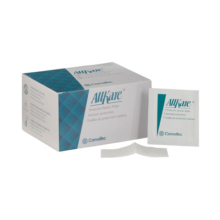 ConvaTec-037444 Skin Barrier Wipe AllKare 50% Strength n-Butyl /Isobutyl Methacrylate Copolymer / Isopropyl Alcohol Individual Packet NonSterile