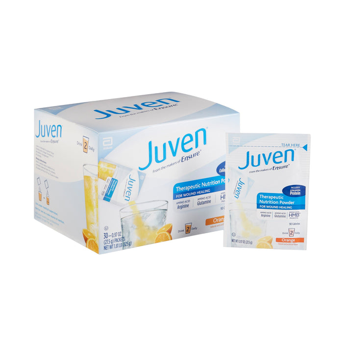 Abbott Nutrition-66693 Arginine / Glutamine Supplement Juven Orange Flavor 0.97 oz Individual Packet Powder Case/30