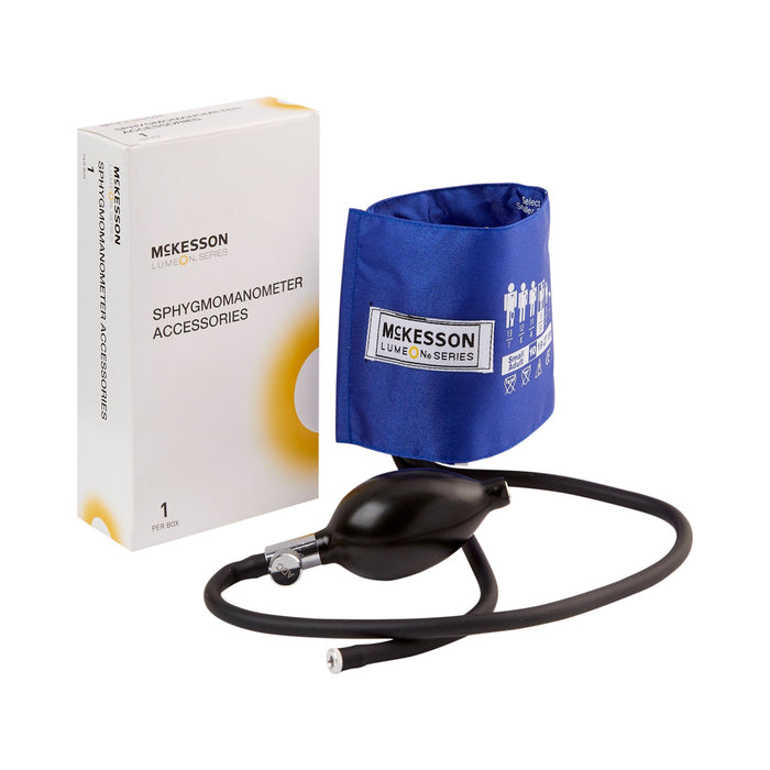McKesson-01-865-10SARBGM Blood Pressure Cuff and Bulb LUMEON Child / Adult Arm Small Cuff 19 - 27 cm Nylon Cuff