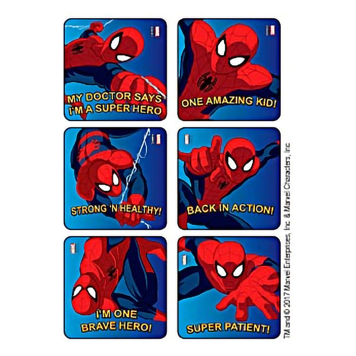 Medibadge-2502 Kids Love Stickers 90 per Unit Spider-Man Strong n Healthy Sticker